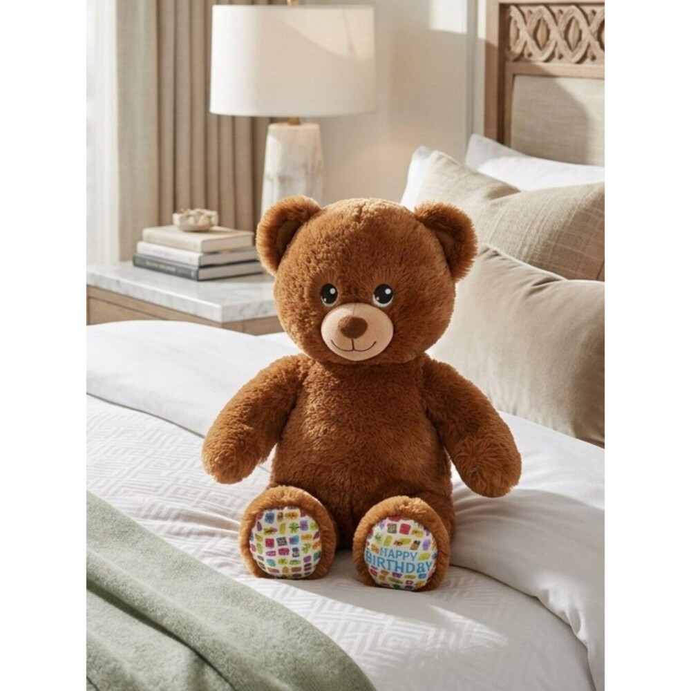 Build-A-Bear 2023 Happy Birthday Treat Teddy Bear - 15” Brown Plush